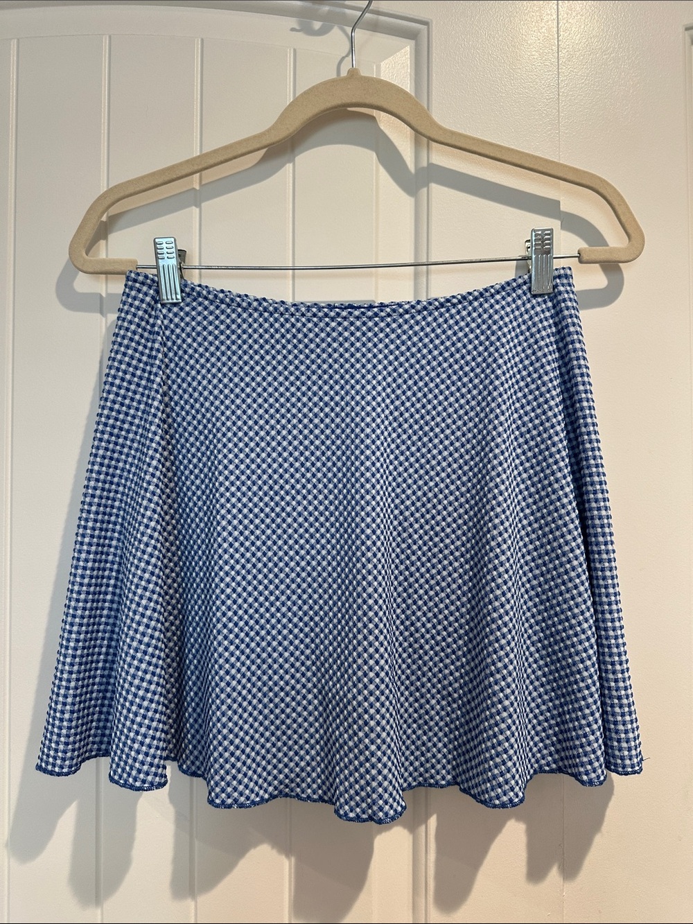 wild fable Blue Gingham Skater Skirt